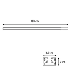 Kinder QAZQA Preisvorteil Auf Leuchtmittel|Smarte Glühbirnen*1 Meter schwarze Schiene für 1-phasige Schiene - Iconic
