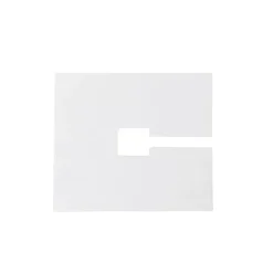 QAZQA Zubehör*Abdeckplatte quadratisch 10x10cm weiß RAL 9016