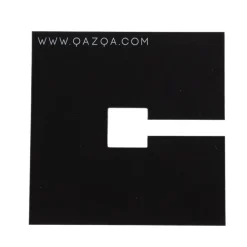 QAZQA Zubehör*Abdeckplatte schwarz 10x10cm quadratisch für Montageplatte