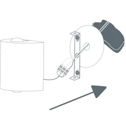 QAZQA Zubehör*Abdeckplatte weiß RAL 9016 11cm rund für Montageplatte