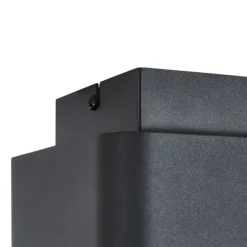 QAZQA Wandstrahler|Deckenstrahler*Abgerundeter Aufbaustrahler schwarz dreh- und schwenkbar - Dox