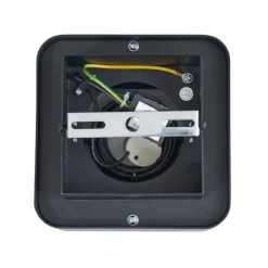 QAZQA Wandstrahler|Deckenstrahler*Abgerundeter Aufbaustrahler schwarz dreh- und schwenkbar - Dox