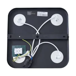 QAZQA Deckenstrahler|Aufbaustrahler*Abgerundeter Deckenstrahler schwarz GU10 35mm 4-flammig dreh- und schwenkbar - Kate