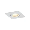 QAZQA Außenstrahler|Einbaustrahler*Abgerundeter Einbaustrahler Weiß GU10 50mm Dreh- und Kippbar IP44 - Alberto