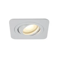 QAZQA Außenstrahler|Einbaustrahler*Abgerundeter Einbaustrahler Weiß GU10 50mm Dreh- und Kippbar IP44 - Alberto