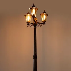 QAZQA Gartenbeleuchtung|Laternen Außen*Antike Außenlaterne gold 3-flammig IP44 - New Haven