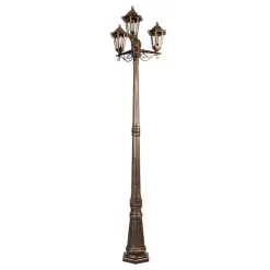 QAZQA Gartenbeleuchtung|Laternen Außen*Antike Außenlaterne gold 3-flammig IP44 - New Haven