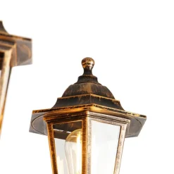 QAZQA Gartenbeleuchtung|Laternen Außen*Antike Außenlaterne gold 3-flammig IP44 - New Haven