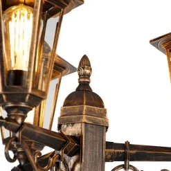 QAZQA Gartenbeleuchtung|Laternen Außen*Antike Außenlaterne gold 3-flammig IP44 - New Haven