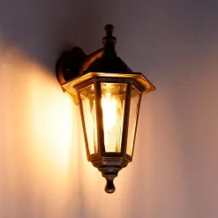 QAZQA Gartenbeleuchtung|Außenwandleuchten*Antike Außenwandleuchte gold IP44 - New Haven