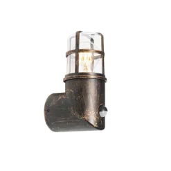 QAZQA Gartenbeleuchtung|Außenleuchten Mit Sensor*Antike Außenwandleuchte gold IP54 mit Bewegungssensor - Kiki