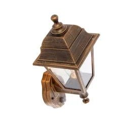 QAZQA Gartenbeleuchtung|Außenwandleuchten*Antike Wandleuchte Gold IP44 mit Bewegungsmelder - Capital