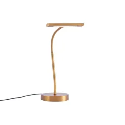 QAZQA Lampen Für Dein Homeoffice|Tischlampen*Art Deco Bronze Tischlampe inkl. LED - Tableau