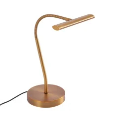 QAZQA Lampen Für Dein Homeoffice|Tischlampen*Art Deco Bronze Tischlampe inkl. LED - Tableau