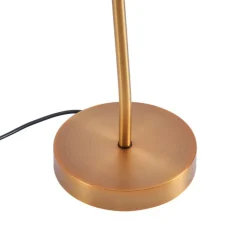 QAZQA Lampen Für Dein Homeoffice|Tischlampen*Art Deco Bronze Tischlampe inkl. LED - Tableau