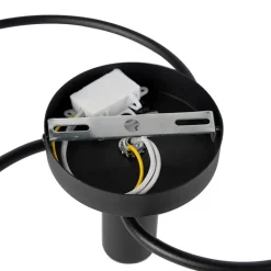 QAZQA Schlafzimmerlampen|Küchenlampen*Art Deco Deckenleuchte schwarz 4-flammig - Facil