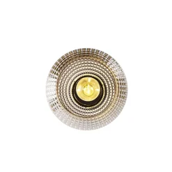 QAZQA Deckenleuchten|Wohnzimmerlampen*Art Deco Deckenleuchte schwarz mit Rauchglas - Kugel