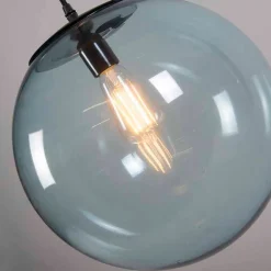 QAZQA Schlafzimmerlampen|Küchenlampen*Art Deco Hängelampe grau 35 cm - Pallon