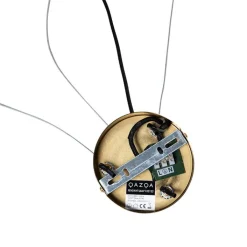 QAZQA Pendelleuchten|Wohnzimmerlampen*Art Deco Hängelampe Messing mit rosa Glas - Glückseligkeit