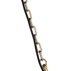 QAZQA Pendelleuchten|Wohnzimmerlampen*Art Deco Hängelampe mit Kristallen / Gold 50 cm - Kasbah