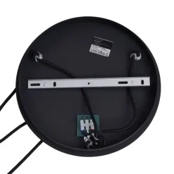 QAZQA Schlafzimmerlampen|Küchenlampen*Art Deco Hängelampe Schwarz mit Rauchglas 3-flammig - Douglass