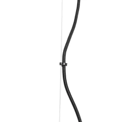 QAZQA Pendelleuchten|Wohnzimmerlampen*Art Deco Hängelampe schwarz mit braunem Glas 8 Lichter - David