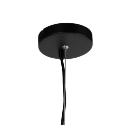 QAZQA Schlafzimmerlampen|Esszimmerlampen*Art Deco Hängelampe schwarz mit Glas 8-Licht - Uvas