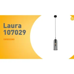 QAZQA Schlafzimmerlampen|Küchenlampen*Art Deco Hängelampe schwarz mit Rauchglas - Laura