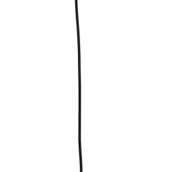 QAZQA Schlafzimmerlampen|Küchenlampen*Art Deco Hängelampe schwarz mit Bernsteinglas 8-flammig - Hanne