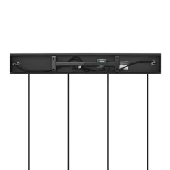 QAZQA Küchenlampen|Esszimmerlampen*Art Deco Hängelampe schwarz mit Rauchglas länglich 4-flammig - Vidro