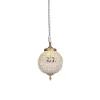 QAZQA Pendelleuchten|Wohnzimmerlampen*Art Deco Hängelampenkristall mit Gold 35 cm - Kasbah