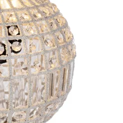 QAZQA Pendelleuchten|Wohnzimmerlampen*Art Deco Hängelampenkristall mit Gold 35 cm - Kasbah