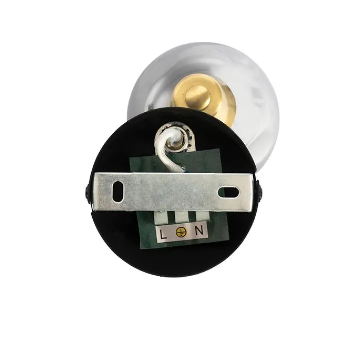 QAZQA Deckenleuchten|Wohnzimmerlampen*Art Deco Spot Gold mit Rauchglas - Vidro