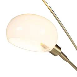 QAZQA Schlafzimmerlampen|Esszimmerlampen*Art Deco Stehlampe Gold 5 Lampen - Sixties Marmo