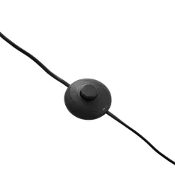 QAZQA Stehlampen|Wohnzimmerlampen*Art Deco Stehleuchte schwarz mit Rauchglas 2-flammig - Rid