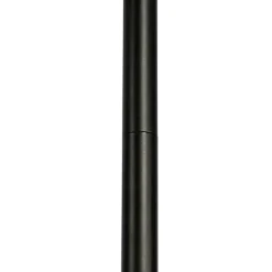 QAZQA Stehlampen|Wohnzimmerlampen*Art Deco Stehleuchte schwarz und gold mit Rauchglas 3-Licht - Vidro