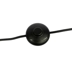 QAZQA Stehlampen|Wohnzimmerlampen*Art Deco Stehleuchte schwarz und gold mit Rauchglas 3-Licht - Vidro