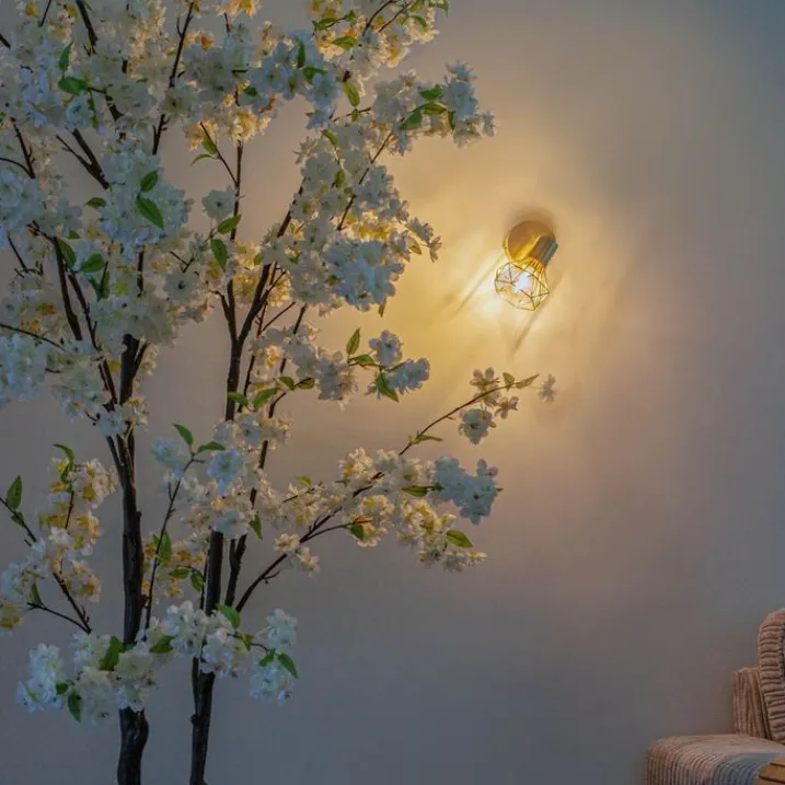 QAZQA Wandstrahler|Deckenstrahler*Art Deco Strahler gold drehbar und neigbar - Mosh 1