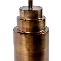 QAZQA Tischlampen|Wohnzimmerlampen*Art Deco Tischlampe Bronze Veloursschirm Rot mit Gold 50cm - Bruut