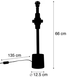 QAZQA Leuchten Ohne Schirm|Tischlampen*Art Deco Tischlampe Bronze ohne Schirm - Diverso