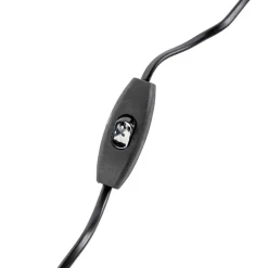 QAZQA Tischlampen|Wohnzimmerlampen*Art Deco Tischlampe Bronze Veloursschirm Rot 50 cm - Diverso