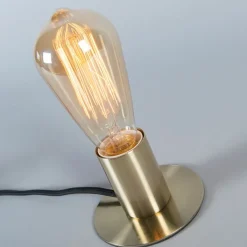 QAZQA Lampen Für Dein Homeoffice|Tischlampen*Art Deco Tischlampe Gold - Facil
