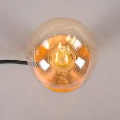 QAZQA Lampen Für Dein Homeoffice|Tischlampen*Art Deco Tischlampe Gold - Facil