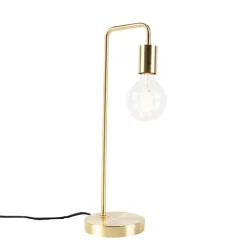 QAZQA Küchenlampen|Tischlampen*Art Deco Tischlampe Messing - Facil