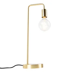 QAZQA Küchenlampen|Tischlampen*Art Deco Tischlampe Messing - Facil