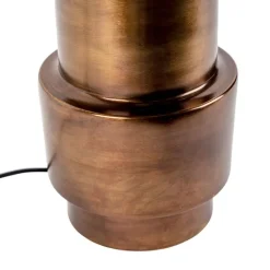 QAZQA Tischlampen|Wohnzimmerlampen*Art Deco Tischlampe mit Schirm weiß 50 cm - Bruut