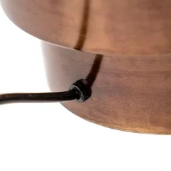 QAZQA Tischlampen|Wohnzimmerlampen*Art Deco Tischlampe mit Schirm weiß 50 cm - Bruut