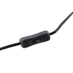 QAZQA Tischlampen|Wohnzimmerlampen*Art Deco Tischlampe schwarz mit Rauchglas - Karel