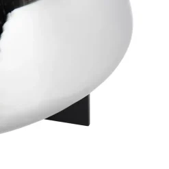 QAZQA Tischlampen|Wohnzimmerlampen*Art Deco Tischlampe schwarz mit Rauchglas 30 cm - Kevin