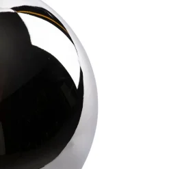 QAZQA Lampen Für Dein Homeoffice|Schlafzimmerlampen*Art Deco Tischlampe schwarz mit Rauchglas - Pallon